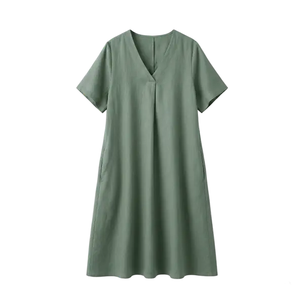 Linen Dress in Sage