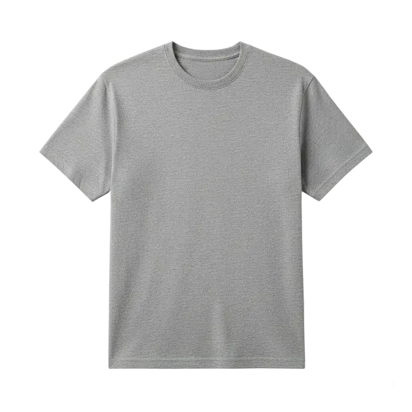 Cotton T-Shirt in Heather Gray